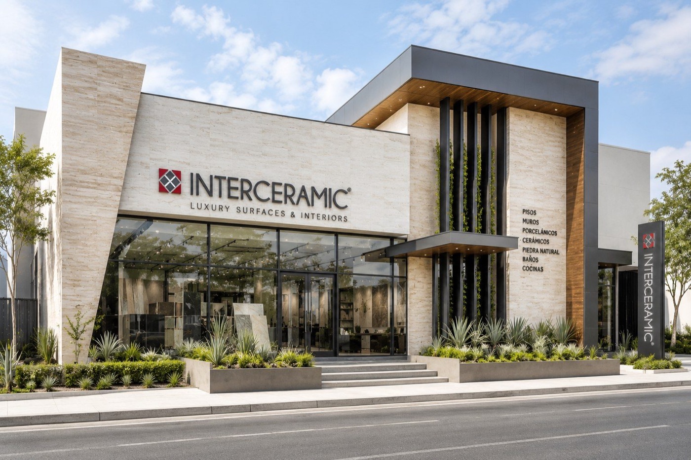 Interceramic — showroom y exhibición diseñados por Stelium Koncept