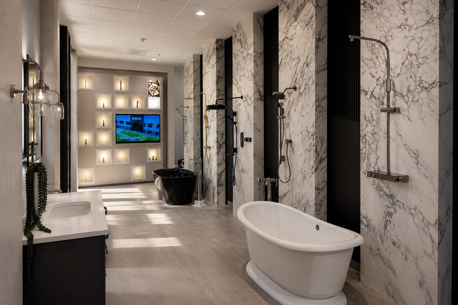 Ambientación de baño completo