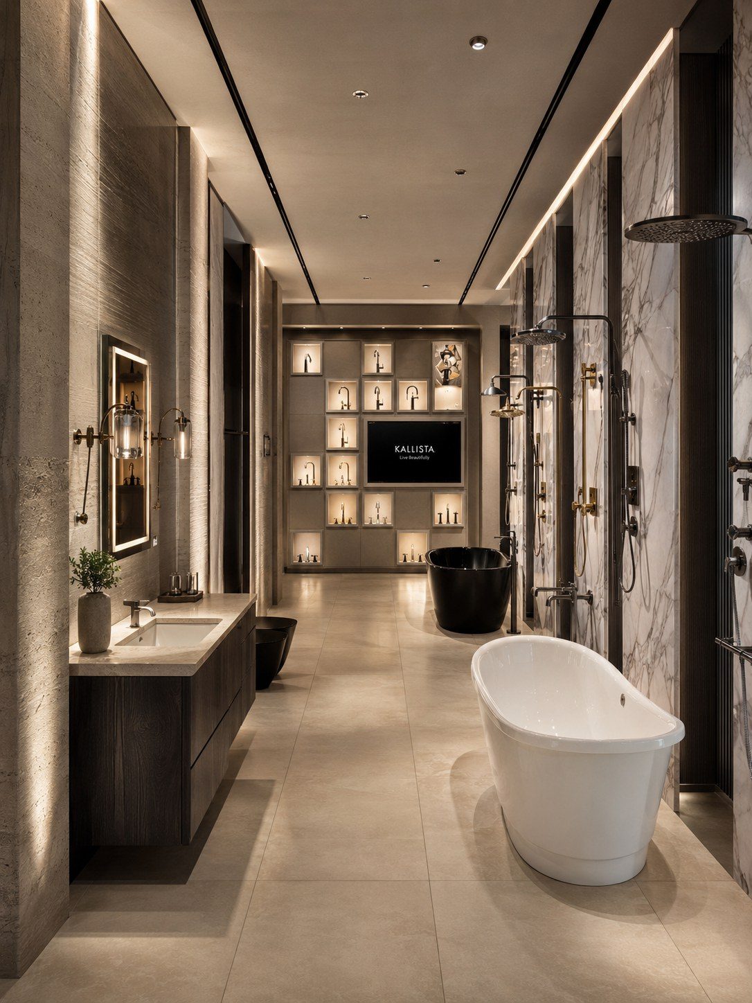 Vista general del showroom