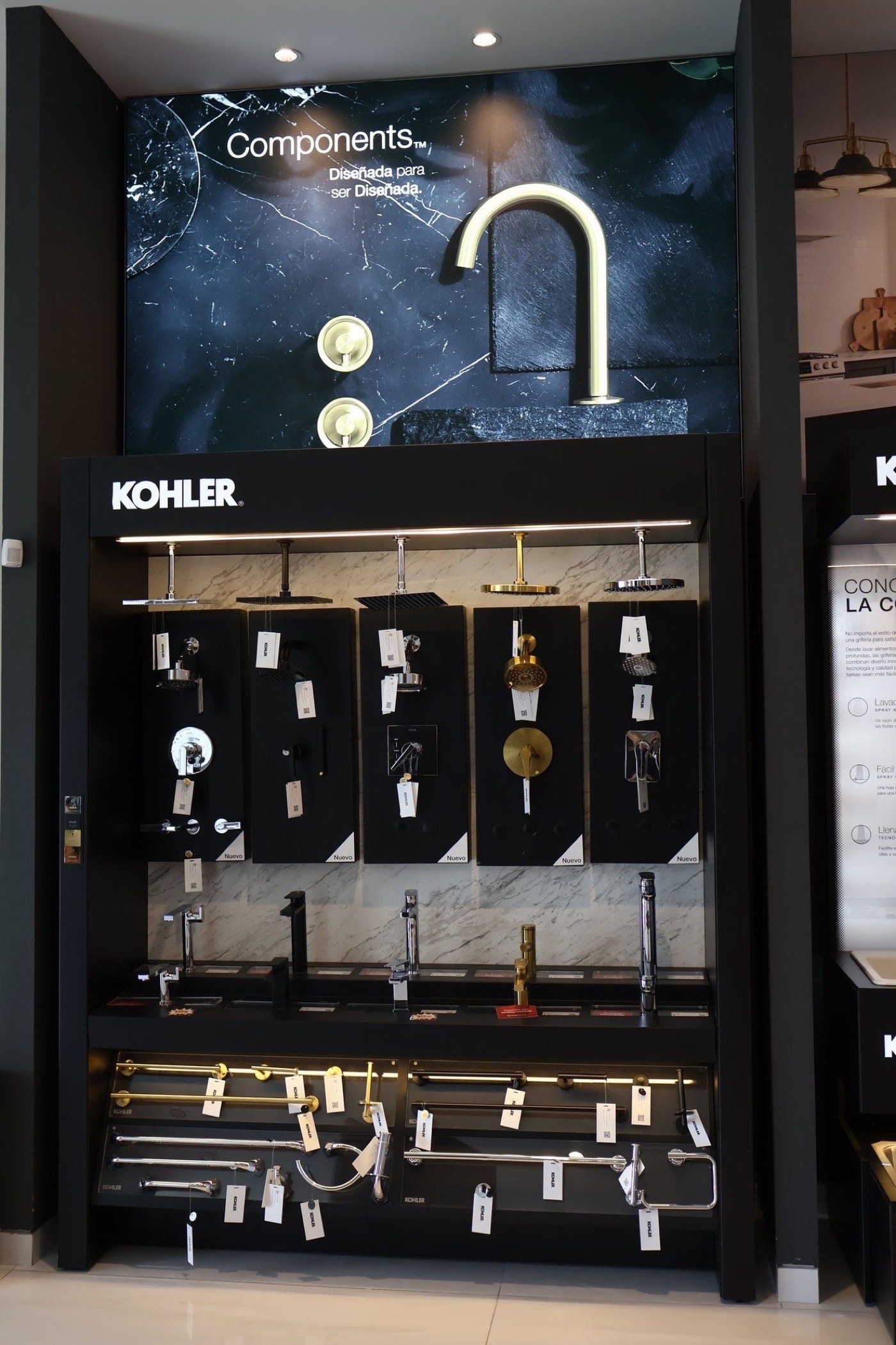 Display para grifería