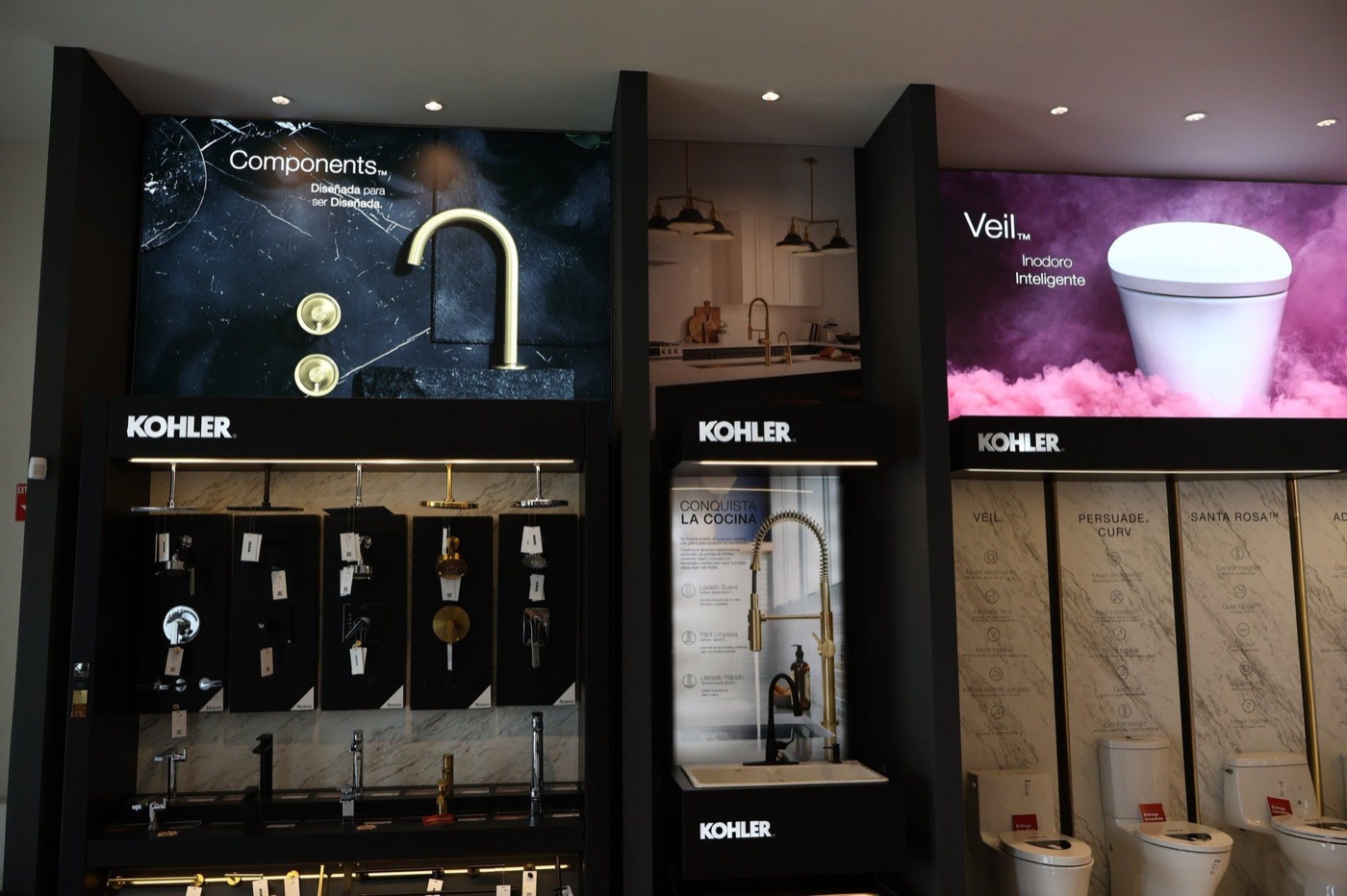 Displays para grifería y sanitarios