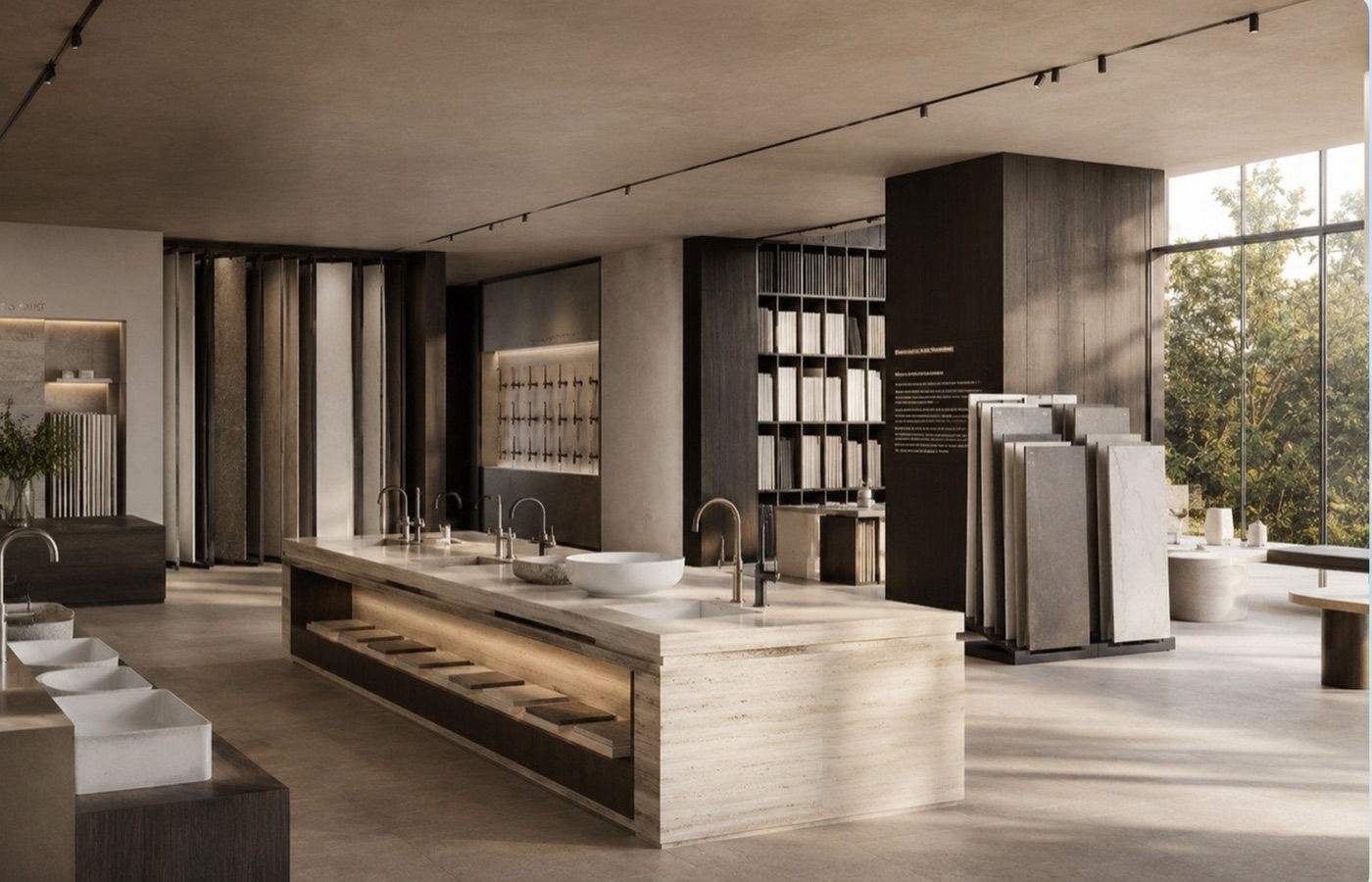 Cinematic showroom designed and manufactured by Stelium Koncept — project 1